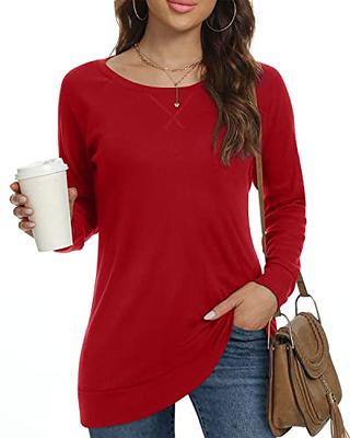 Sweatshirt For Women Casual Long Sleeve Tunic Tops For Leggings