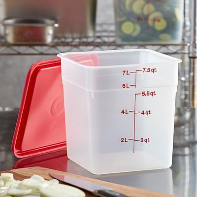 Cambro 2 and 4 Qt. Translucent Round Polypropylene Food Storage Container  Lid