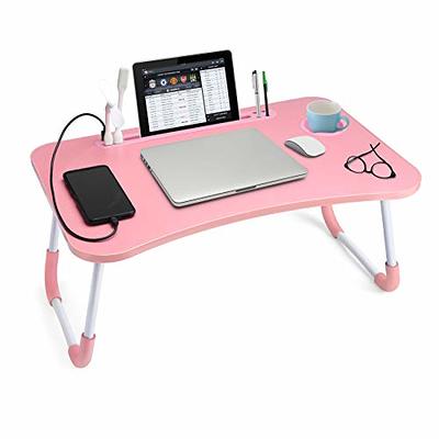 Laptop Bed Desk,Portable Foldable Laptop Lap Desk Tray Table with USB  Charge Port/Cup Holder/Storage Drawer,for Bed/Couch/Sofa Working, Reading -  Yahoo Shopping