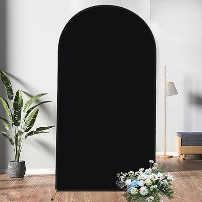 White Arch Backdrop Stand Frame Double-sided Fabric Spandex Cover Elastic  Arched Chiara Wall Panel Round Party Photo Birthday Shower Wedding 