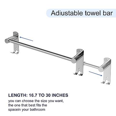 Dyiom Double Towel Bar, 27 In. Towel Bar, Towel Rack for Bathroom Stainless  Steel Towel Holder B09CZJJY1J - The Home Depot