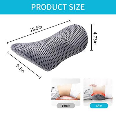 Lumbar Support Pillow for Office Chair Back Support Pillow for Car,  Computer, Gaming Chair, Recliner Memory Foam Back Cushion for Pain Relief  Improve