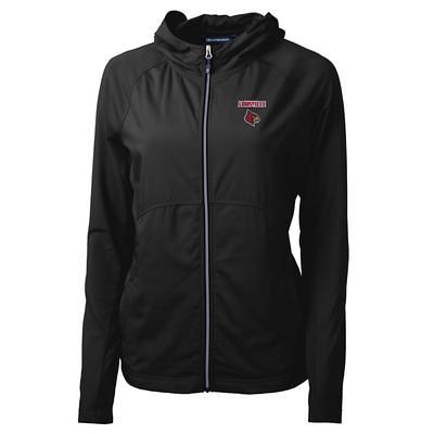 Men's Antigua Oatmeal Louisville Cardinals Course Full-Zip Jacket