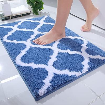 Bath Rugs Extra Soft and Absorbent Microfiber Shag Rug, Non-Slip Runner  Carpet for Tub Bathroom Shower Mat, Machine-Washable Durable Thick Area Rugs