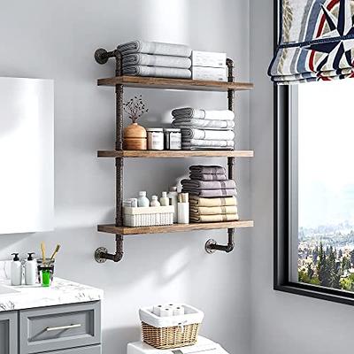 Apicizon 5 Tier Corner Shelf, Industrial Corner Bookshelf Small Bookcase  Rustic Storage Rack Plant Display Stand for Living Room, Home Office