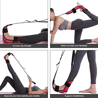 Foot and Calf Stretcher, Yoga Stretching Strap, Stretch Belt for Training  Dance, Foot and Leg Stretch Band for Hamstring, Ankle, Ligament, Thigh 
