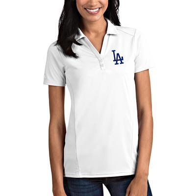 Men's Antigua Heather Black Los Angeles Dodgers par Polo Size: Small