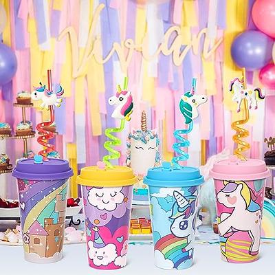 FZR Legend Unicorn Party Favors Goodie Cups, 24 Pack Birthday Party Cups in  4 Colors, 16OZ Reusable Rainbow Unicorn Plastic Party Supplies Decorations  Cups with Lids Plugs for Girls Kids Boys - Yahoo Shopping