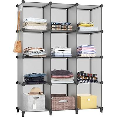 HOMIDEC Closet Organizer, 12-Cube Closet Organizers and Storage, Portable Closet  Shelves, Clothing Storage (Grey) - Yahoo Shopping