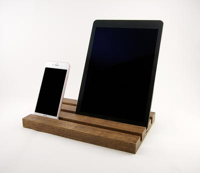 Desk Organizer Catchall Tray iPad and iPhone Stand Kitchen Tablet