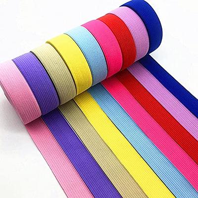 Colored Woven Wide Elastic Trim 1 Inch 25mm Wide Elastic Band