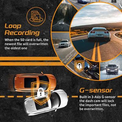 4 Channels Surround View Dashcam, Front + rear + left + right side