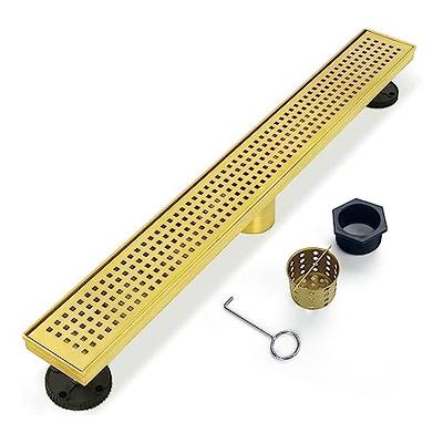 4 Inch Drain Grate Kit , Square Shower Drains Cover for Schluter Kerdi-Drain  Fla