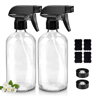 Worldgsb Glass Spray Bottles, 16oz Clear Glass Spray Bottles with Labels &  Adjustable Nozzle, Reusable Containers for Cleaning Solutions, BBQ, Food,  Plants, Alcohol, Essential Oils(2 Pack) - Yahoo Shopping