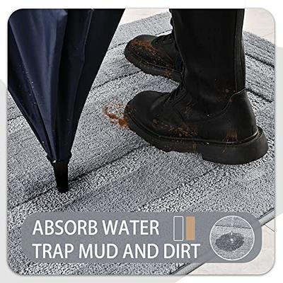 Door Mat Indoor, Dog Mats for Muddy Paws Super Absorbent, Low-Profile Entryway  Rug with Non-Slip Backing, Washable Dirty Trapper Inside Entrance Doormat  for Shoes, 20 x 32, Dark Gray - Yahoo Shopping