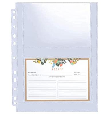 LingLingo Clear Double-Sided Refill Inner Pages for Transparent Jewelry  Storage Book 6 Ring Binder, 24 Sheets 96 Pockets - Yahoo Shopping