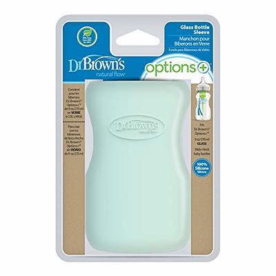 Dr. Brown's Silicone Bottle Sleeve for Wide-Neck Glass Bottle - Mint - 5oz