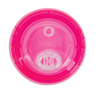 Nuby No-Spill Grip N' Sip Pink Soft Spout Sippy Cup, 8 fl oz 