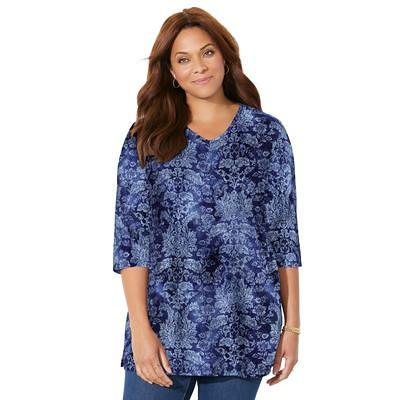 Terra & Sky Women's Plus Size Everyday Essential Tunic Length Cami