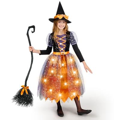 Spooktacular Creations LED Light up Witch Costume for Girls