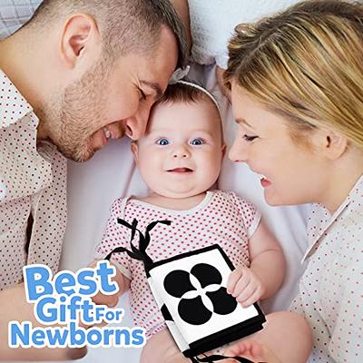 SAMMAS 3 Pcs Black and White High Contrast Baby Toys 0-6 Months for  Newborn, Babies Sensory Soft Book for Early Education, Infant Tummy Time  Cloth Book Toys, Montessori Toys for Babies - Yahoo Shopping