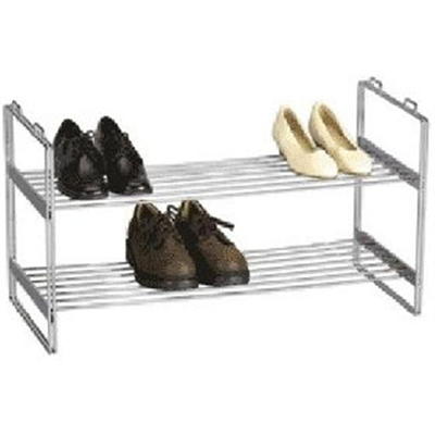 Euro-Ware Shoe Racks and Shoe Organizers BLACK - Two-Tier