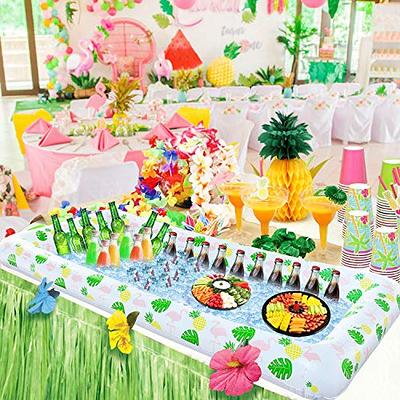 Inflatable Serving/Salad Bar Tray Food Drink Holder -- BBQ Picnic Pool  Party Buffet Luau Cooler,with a drain plug