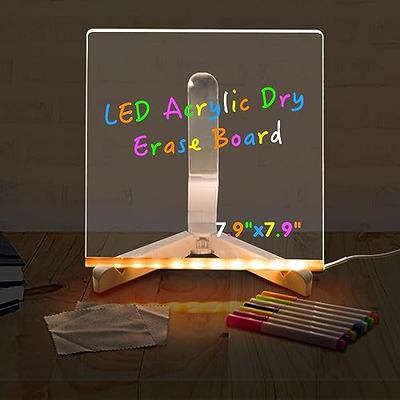 Bentism LED Message Writing Board 16 inchx12 inch Illuminated Erasable Lighted Chalkboard, Size: 16 x 12