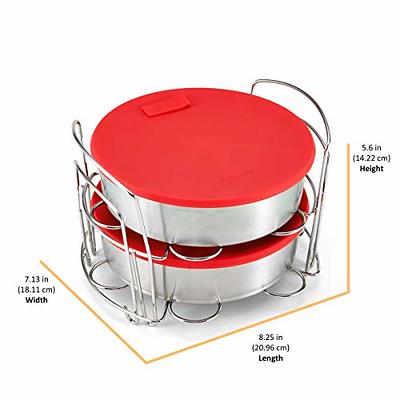 Instant Pot Official Round Cake Pan with Lid and Removable Divider