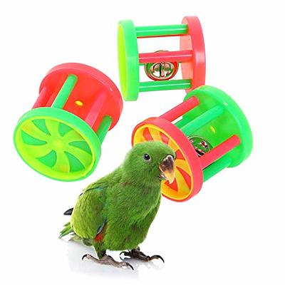 Qbleev Bird Roller Rattles Toys Parrot