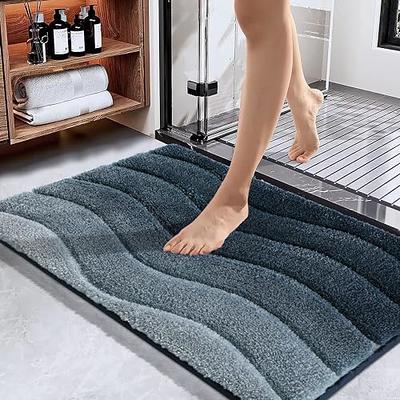 Gorilla Grip Premium Luxury Bath Rug, Set of 2, Soft Thick Extra Absorbent  Bathroom Rugs, Machine Wash, Microfiber Dries Quickly, Plush Bath Room