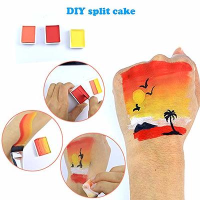 Face Painting kit for Kids Professional, Bowitzki face Paint kit Split  Cakes Non