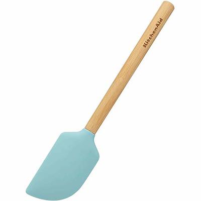 KitchenAid Universal Bamboo Handle Scraper Spatula, 11-Inch, Aqua - Yahoo  Shopping