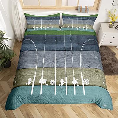 Go Fishing Bedding Set Fishing Line Fish Comforter Cover Fishing Gifts for  Men,Rustic Wooden Plank Duvet Cover Fishings Rods Bed Sets Full,Fish  Fancier Room Decor Dad Gift for Fathers Day,Rainbow - Yahoo