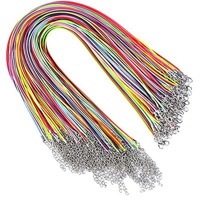 Necklace Cord, YGDZ 100pcs Waxed Necklace Cord Bulk with Clasp Necklace  Rope String for Necklace Bracelet Jewelry Making Accessories,  Multicolor(Thickness 1.5mm) - Yahoo Shopping