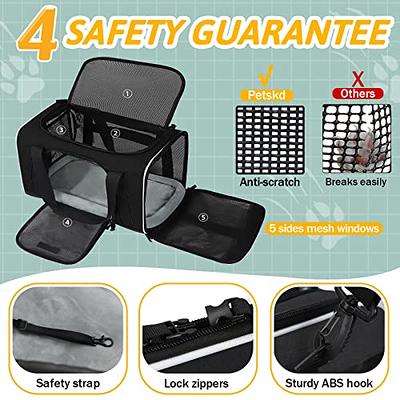 X Large Cat Carrier for 2 Cats, Portable Soft Sided Lrg Pet Carrier for  Travel