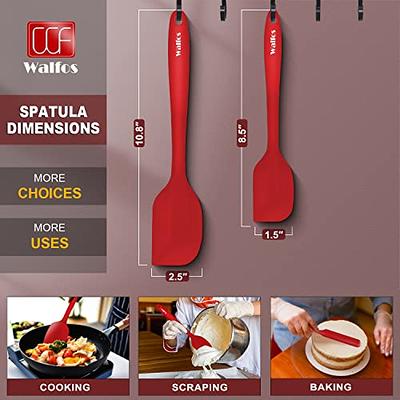 Tefrey Silicone Spatula Set With Kitchen Tongs, Nonstick Seamless Design  with Stainless Steel Core, Food Grade Silicone, Dishwasher Safe, for Baking,  Cooking - Yahoo Shopping