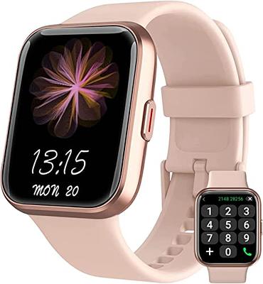 Smartwatch for Women - Call, Fitness Tracker, Heart Rate & Sleep Monitor,  1.69 Touch Screen, Waterproof - For Android & iPhone, Pink