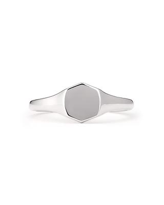 Hicks Signet Ring in Oxidized Sterling Silver