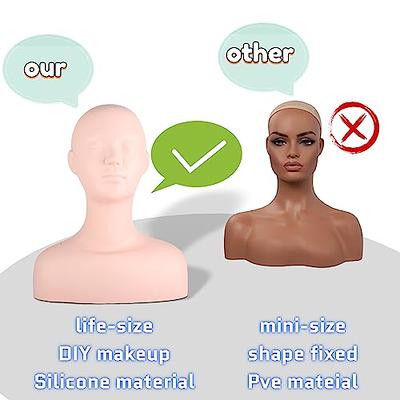 Multi-Function Massage Makeup Practice Soft Mannequin Head Model Makeup  Practice Mannequin Head Wig Hat Display for Salons - Yahoo Shopping