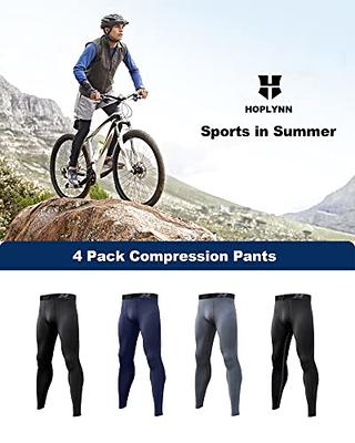 HOPLYNN 4 Pack Compression Pants Tights Leggings Men, Winter Baselayer for  Running Workout Sports Yoga-2 Black 1 Grey 1 Blue-S - Yahoo Shopping