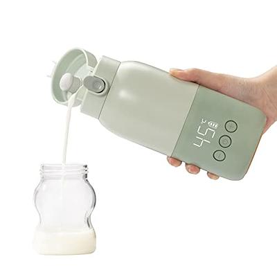 Portable Water Warmer, Milk Warmer for Breastmilk or Formula,14 Ounce Large  Capacity, 9000mAh Battery Power - Up to 12h, Water Warmer for Baby Brew