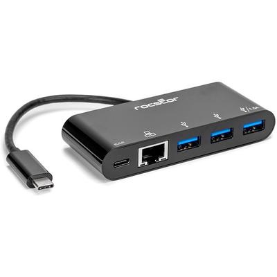 7-Port USB-C Hub - 5x USB-A + 2x USB-C - Self-Powered w/65W Power Supply -  USB 3.1 10Gbps - Desktop/Laptop USB Hub w/3ft USB-IF Certified Locking