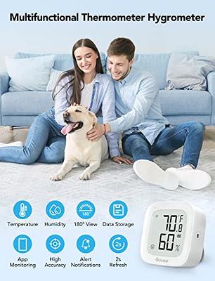 Govee WiFi Thermometer Hygrometer 2Pack H5103, Indoor Temperature Humidity  Sensor with Electronic Ink Display, App Notification Alert, Free Data  Storage Export, Digital Remote Monitor for Bedroom - Yahoo Shopping