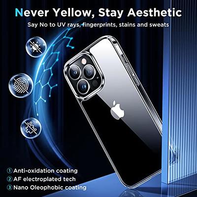 CANSHN Clear Designed for iPhone 11 Pro Max Case, [Military Drop Protection] [Not Yellowing] Shockproof Protective Phone Case with Soft TPU Bumper