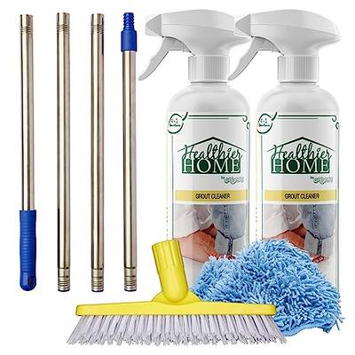 CleanFloors Grout Brush Tool + 32oz. Best Grout Cleaner Spray - Healthier  Home Products