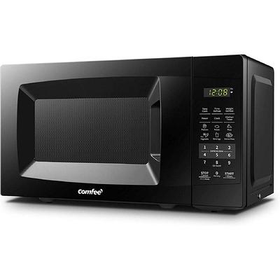 BLACK+DECKER 17 in. Width 0.7 cu.ft. Black 700-Watt Countertop Microwave  with Turntable 985119168M - The Home Depot