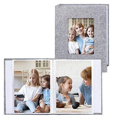  Vienrose Small Photo Album 4x6 Photos, 2 Pack Leather