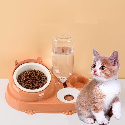 2pcs Dog Bowls Pet Cat Puppy Food Bowls Plastic Round No Spill Water Food  Feeder Dish Colorful Feeding Eating Bowls