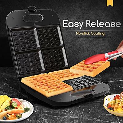 Aigostar 3-in-1 Grilled Cheese Sandwich Maker Waffle Iron with